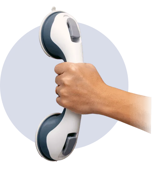 StableGrip Safety Bar – portable grab bar installs in 5 seconds, no drilling